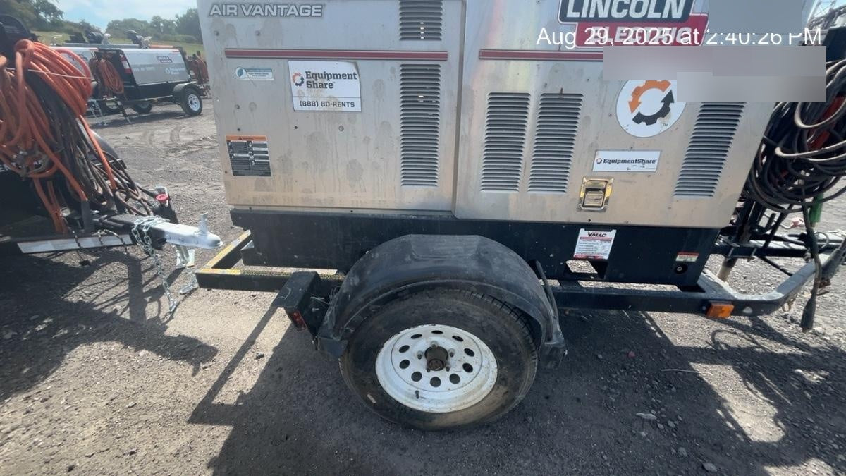 2021 Lincoln Electric Air Vantage 566 Air Vantage 566X Ready Pak 3 (includes trailer, cable rack, fender light kit); no telematics