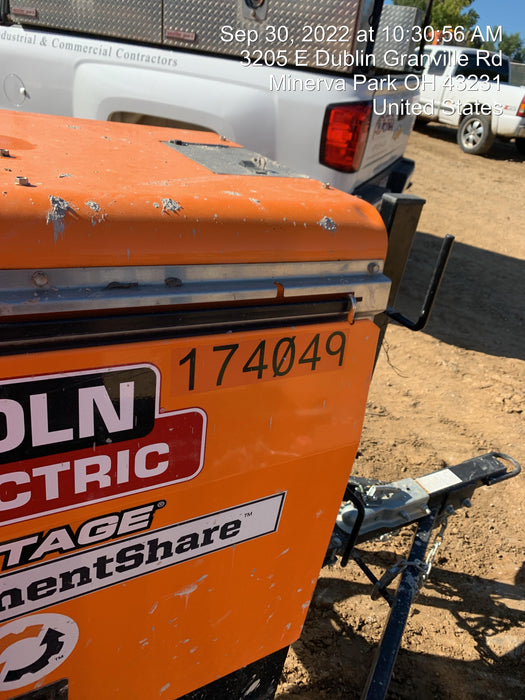 2021 Lincoln Electric Vantage 322 Vantage 322 Ready Pak 3 w/ Decals, ORANGE (includes trailer, cable rack, fender light kit) NO Telematics