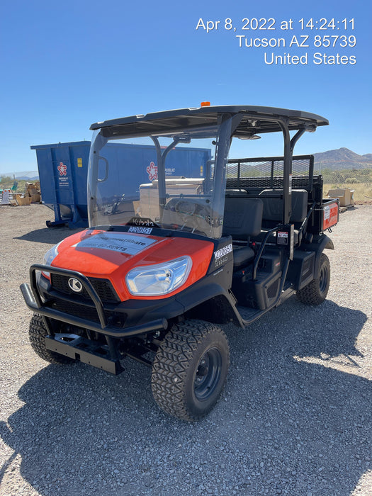 2022 Kubota RTV-X1140W-H Plastic Canopy, Windshield Acrylic Clear, LED Strobe Light, Wire Harness Kit, Back up Alarm