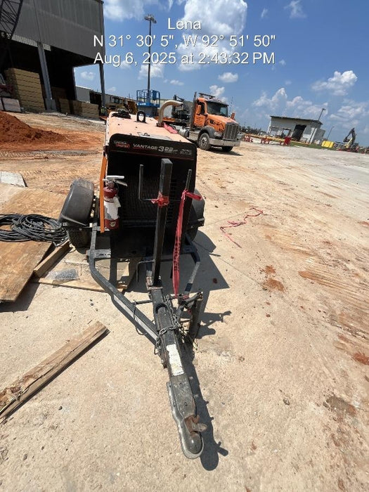 2021 Lincoln Electric Vantage 322 Vantage 322 Ready Pak 3 w/ Decals, ORANGE (includes trailer, cable rack, fender light kit) NO Telematics