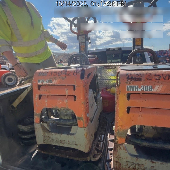 2023 Multiquip MV308GH Honda GX270, 18" Plate, Tachometer