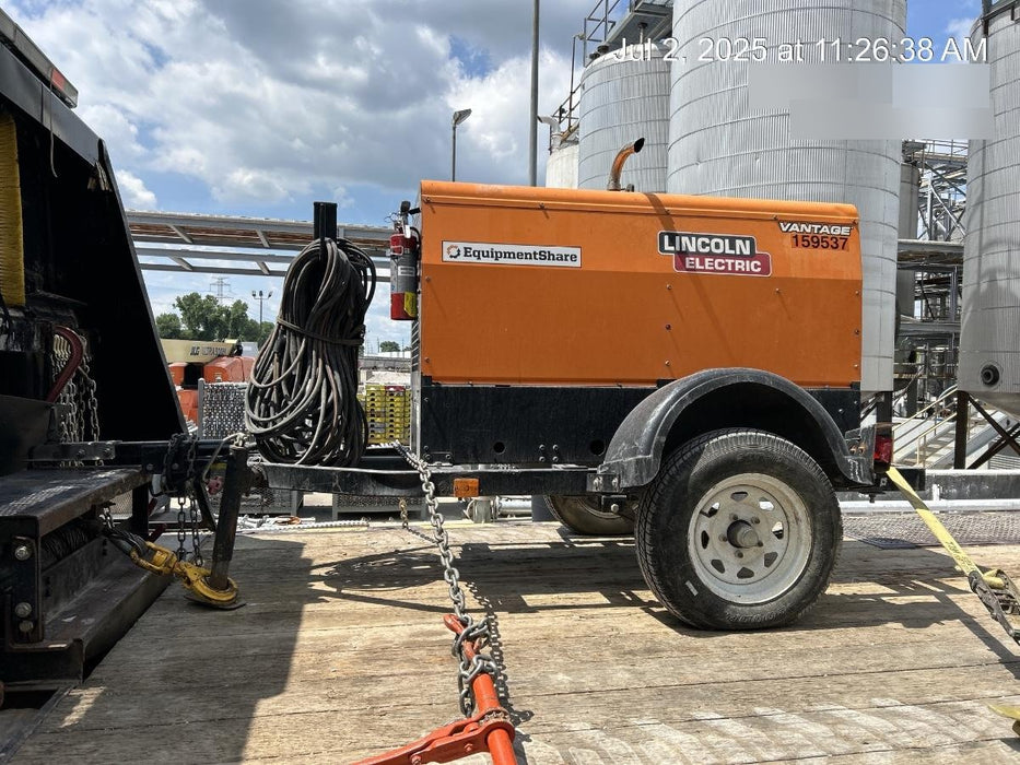 2021 Lincoln Electric Vantage 322 Vantage 322 Ready Pak 3 w/ Decals, ORANGE (includes trailer, cable rack, fender light kit) NO Telematics