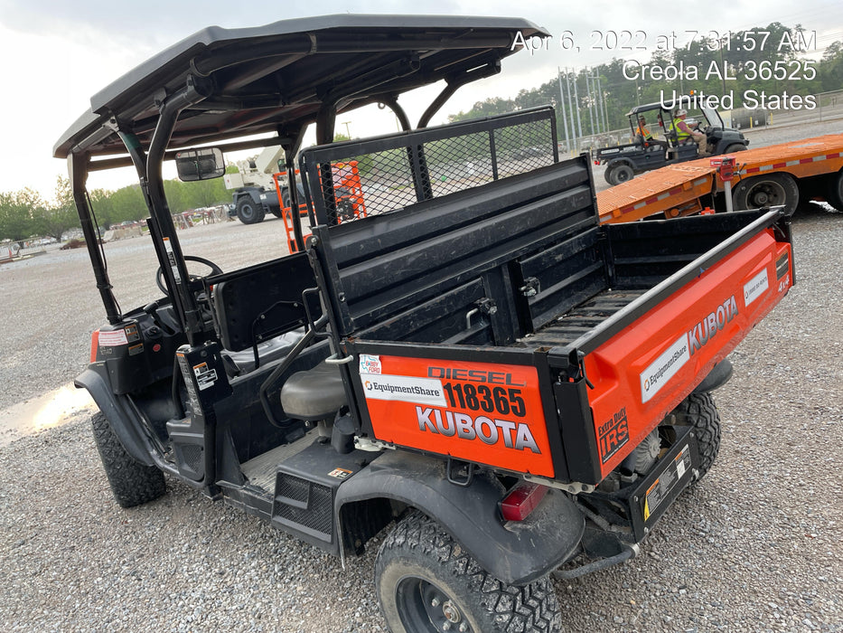 2020 Kubota RTV-X1140W-H Canopy, 4-Seater, Diesel, Windshield Acrylic Clear, LED Strobe, Backup Alarm