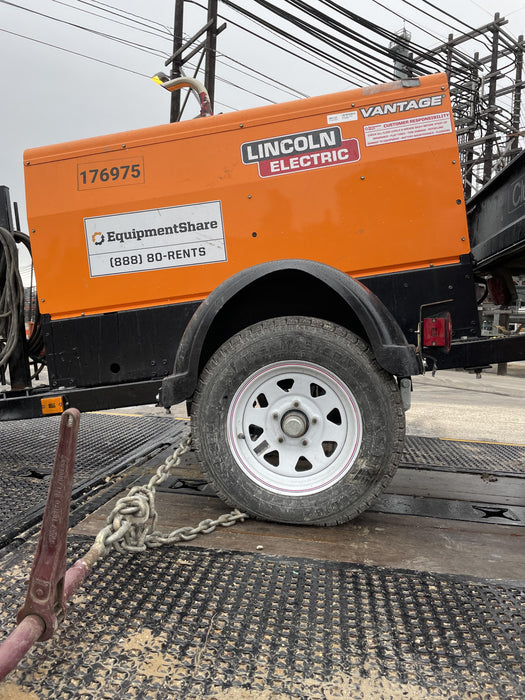 2021 Lincoln Electric Vantage 322 Vantage 322 Ready Pak 3 w/ Decals, ORANGE (includes trailer, cable rack, fender light kit) NO Telematics