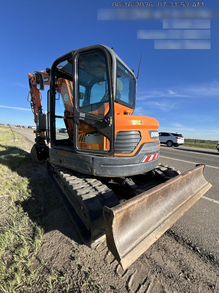 2019 Doosan DX85R-3 Standard Track Mini Excavator