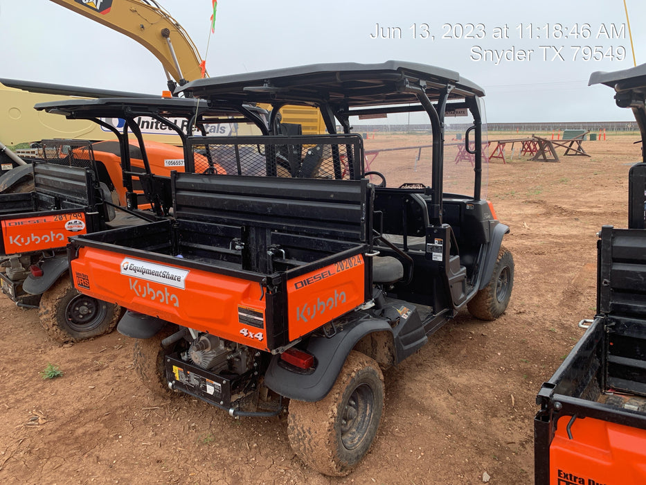 2022 Kubota RTV-X1140W-H Plastic Canopy, Windshield Acrylic Clear, LED Strobe Light, Wire Harness Kit, Back up Alarm