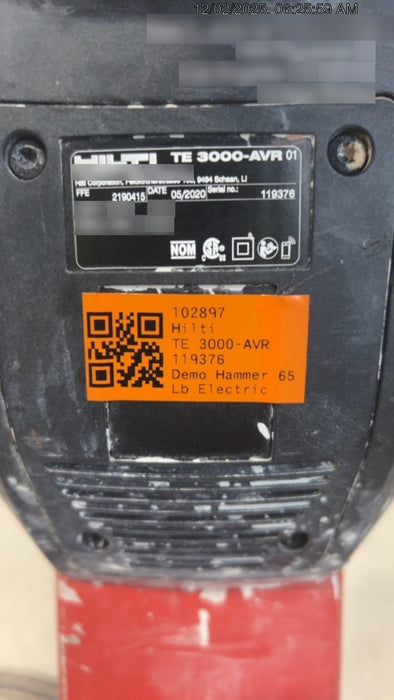 2020 HILTI TE 3000-AVR
