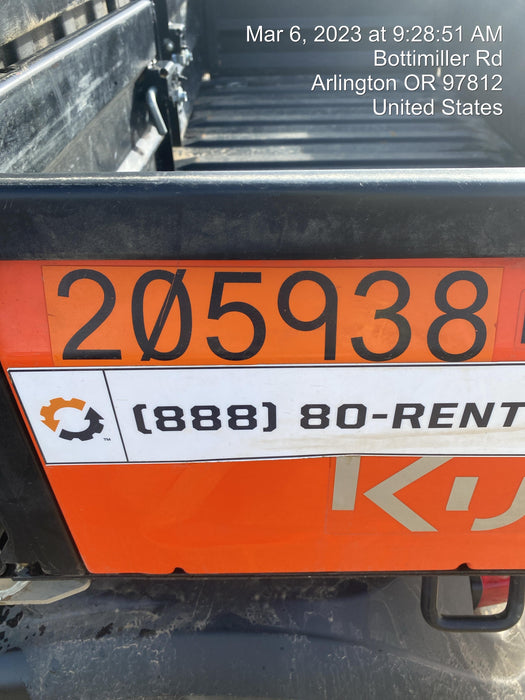 2022 Kubota RTV-X1140W-H Plastic Canopy, Windshield Acrylic Clear, LED Strobe Light, Wire Harness Kit, Back up Alarm