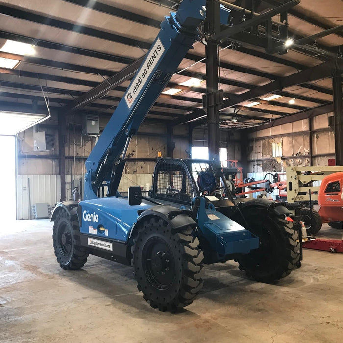 2019 Genie GTH-636 Canopy, Solid RT Tires, LED Work Lights, Beacon 60" QA Carriage, 48" Forks