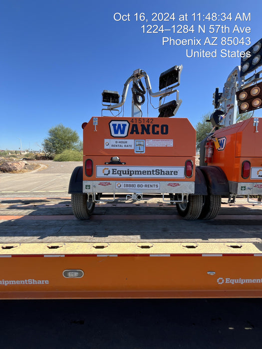 2024 Wanco WLTT-4MM4K Diesel, Deep Sea Controller, Shore Power Plug, Auto Start, (4) 350W LED Floodlights, 4kW Generator, 60 Gal Fuel Tank, 2" Ball, T3