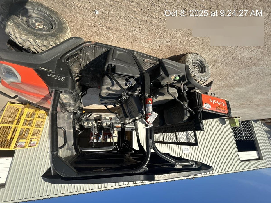 2022 Kubota RTV-X1140W-H Plastic Canopy, Windshield Acrylic Clear, LED Strobe Light, Wire Harness Kit, Back up Alarm