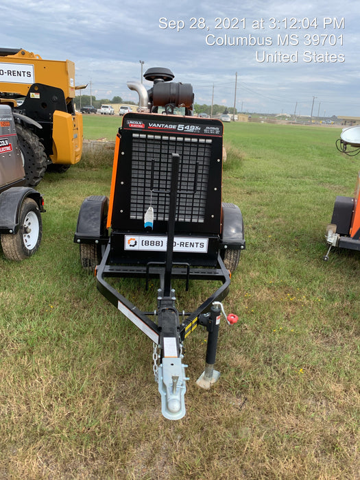 2021 Lincoln Electric Vantage 549X Ready Pak 3, ORANGE (includes trailer, cable rack, fender light kit)