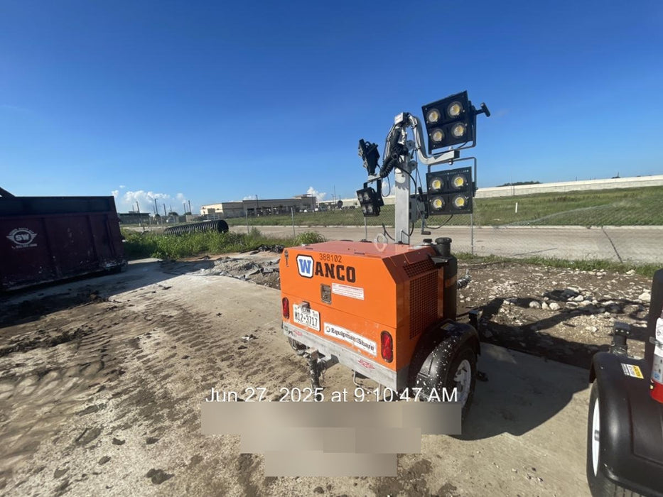 2024 Wanco WLTT-4MM4K Diesel, Deep Sea Controller, Shore Power Plug, Auto Start, (4) 350W LED Floodlights, 4kW Generator, 60 Gal Fuel Tank, 2" Ball, T3