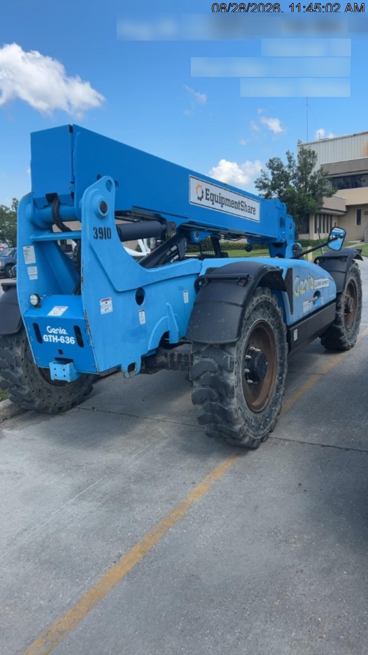 2017 Genie GTH-636 Genie GTH636, Foam Filled Tires, 48" carriage