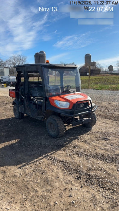 2022 Kubota RTV-X1140W-H Plastic Canopy, Windshield Acrylic Clear, LED Strobe Light, Wire Harness Kit, Back up Alarm