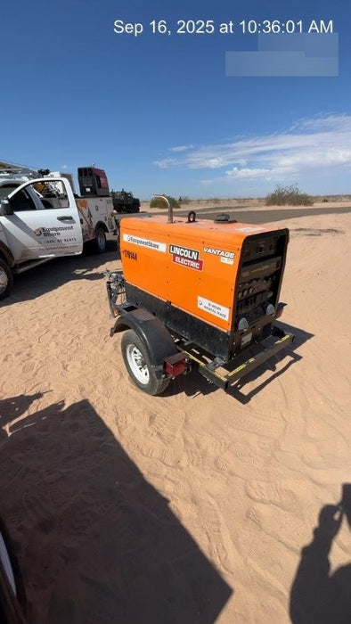 2021 Lincoln Electric Vantage 322 Vantage 322 Ready Pak 3 w/ Decals, ORANGE (includes trailer, cable rack, fender light kit) NO Telematics