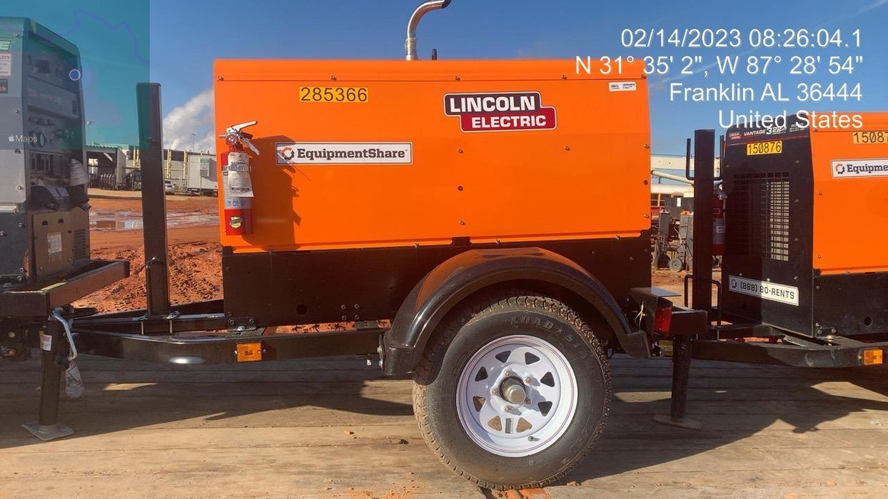 2022 Lincoln Electric LE400 Kubota V1505, Trlr, Cable Rack, Light Kit, ES Decals, T3