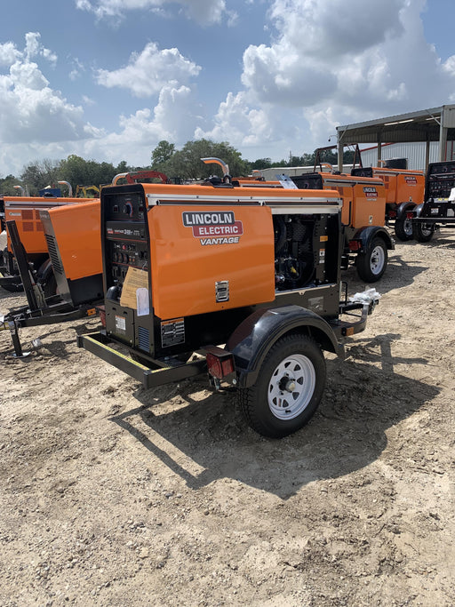 2021 Lincoln Electric Vantage 322 Vantage 322 Ready Pak 3 w/ Decals, ORANGE (includes trailer, cable rack, fender light kit) NO Telematics