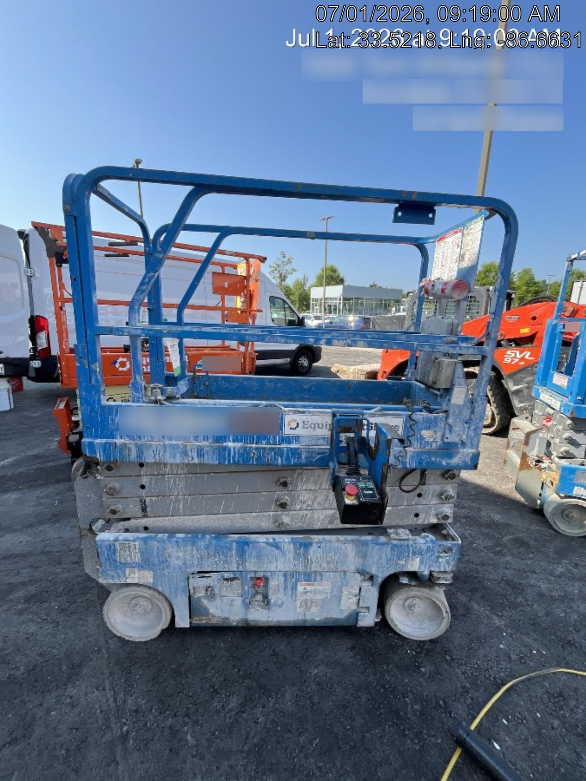 2019 Genie GS-1930 Fixed Rails with Chain Entry