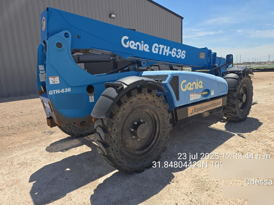 2018 Genie GTH-636 Genie GTH-636 w/Open ROPS, Work Lights, Solid Tires, RH Cab Mesh, Beacon, 48" Carriage and Forks