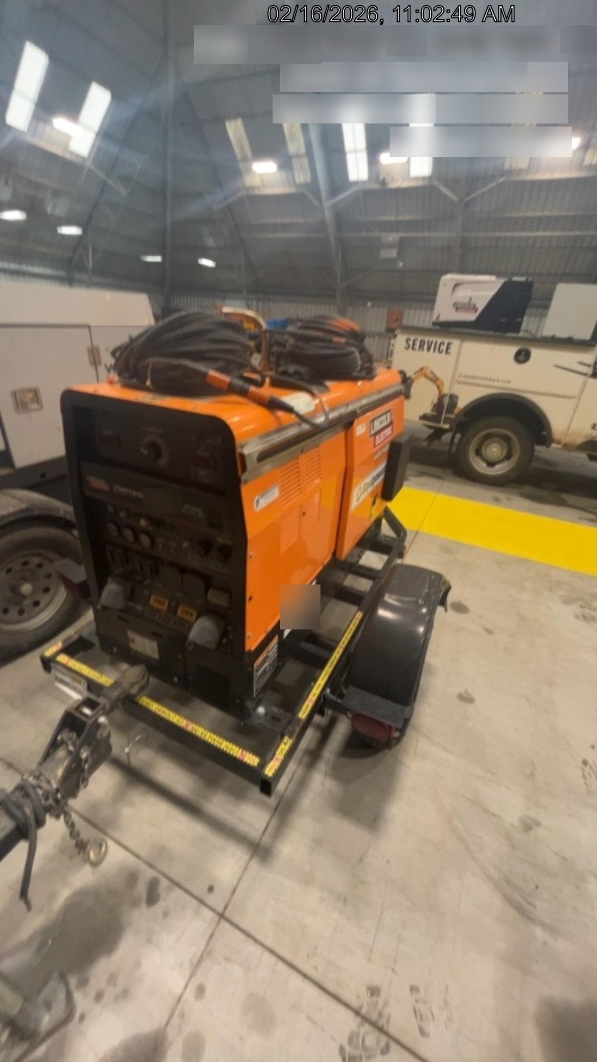 2021 Lincoln Electric Vantage 322 Vantage 322 Ready Pak 3 w/ Decals, ORANGE (includes trailer, cable rack, fender light kit) NO Telematics