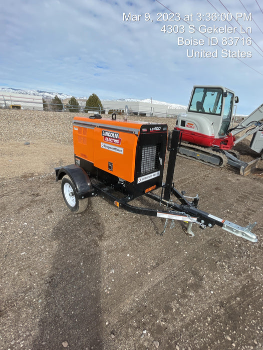 2023 Lincoln Electric LE400 Kubota V1505, Trlr, Cable Rack, Light Kit, ES Decals, T3
