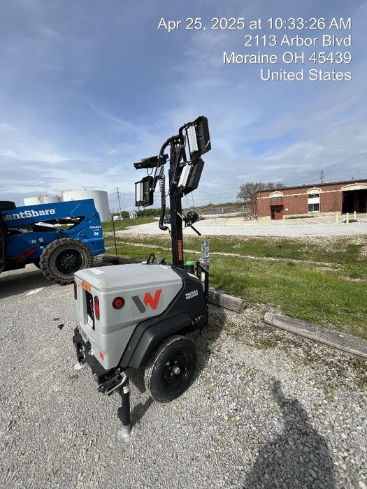 2024 Wacker Neuson LTT4 Diesel, Kohler KDW702, Deep Sea Controller, Auto Start, LED 320W, Bypass Outlet, T3