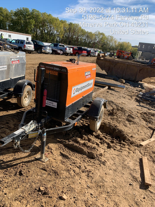 2021 Lincoln Electric Vantage 322 Vantage 322 Ready Pak 3 w/ Decals, ORANGE (includes trailer, cable rack, fender light kit) NO Telematics