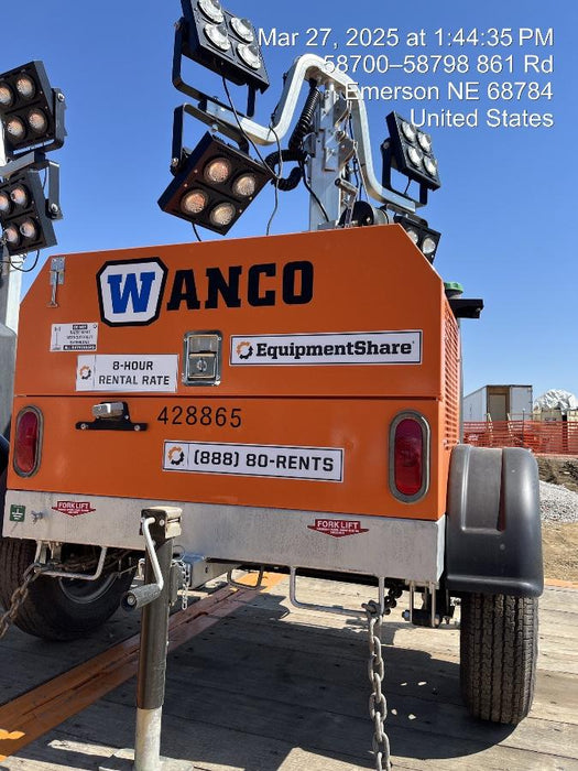 2024 Wanco WLTT-4MM4K Diesel, Deep Sea Controller, Shore Power Plug, Auto Start, (4) 350W LED Floodlights, 4kW Generator, 60 Gal Fuel Tank, 2" Ball, T3