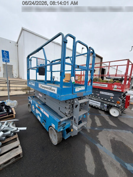 2019 Genie GS-2646 folding rails with full height swing gate