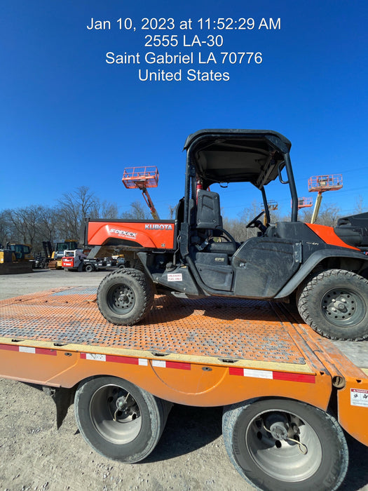 2019 Kubota RTV-XG850WL-H 4wd Utility Cart, Gas, 2 Seat, LED Strobe, Windshield Tempered Glass, Plastic Canopy, Wire Harness Kit, Backup Alarm