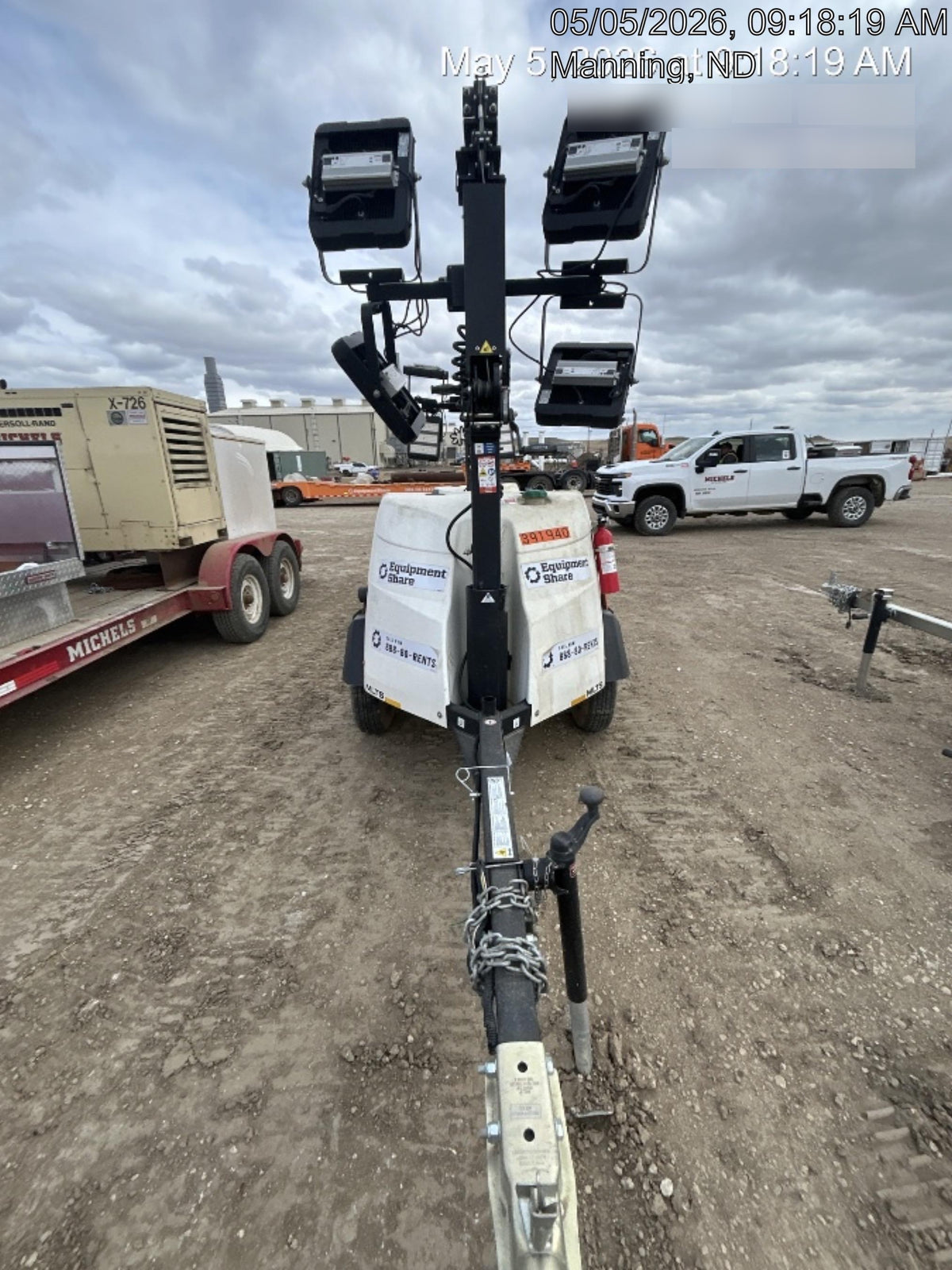 2024 Generac MLT2 Diesel, Flex Switch 120V Input, Powerzone Controller, 
(4) 320W LED Lights, 4kW Generator, 39.9 Gal Fuel Tank, 2" Ball, T3