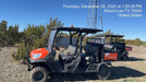 2022 Kubota RTV-X1140W-H Plastic Canopy, Windshield Acrylic Clear, LED Strobe Light, Wire Harness Kit, Back up Alarm