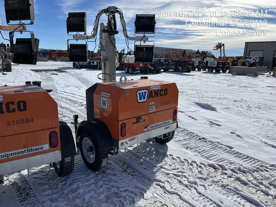 2023 Wanco WLTT-4MM4K Diesel, Deep Sea Controller, Shore Power Plug, Auto Start, (4) 350W LED Floodlights, 4kW Generator, 60 Gal Fuel Tank, 2" Ball, T3