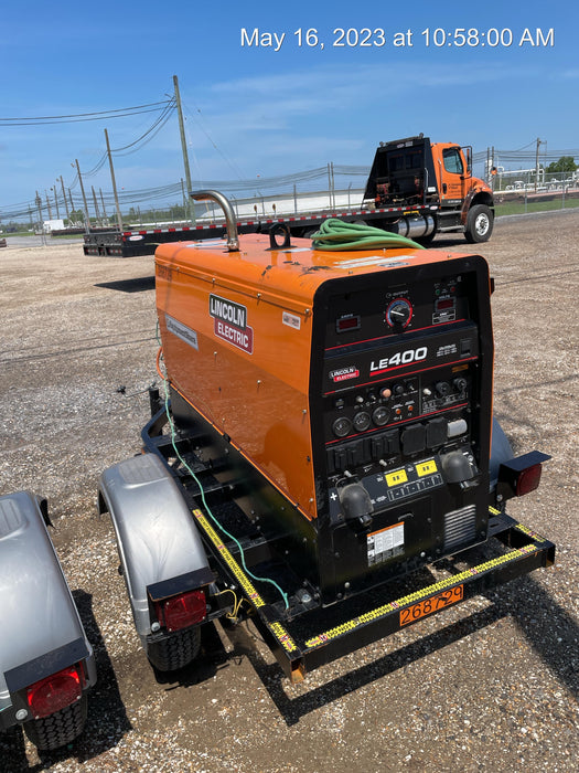 2022 Lincoln Electric LE400 Kubota V1505, Trlr, Cable Rack, Light Kit, ES Decals, T3