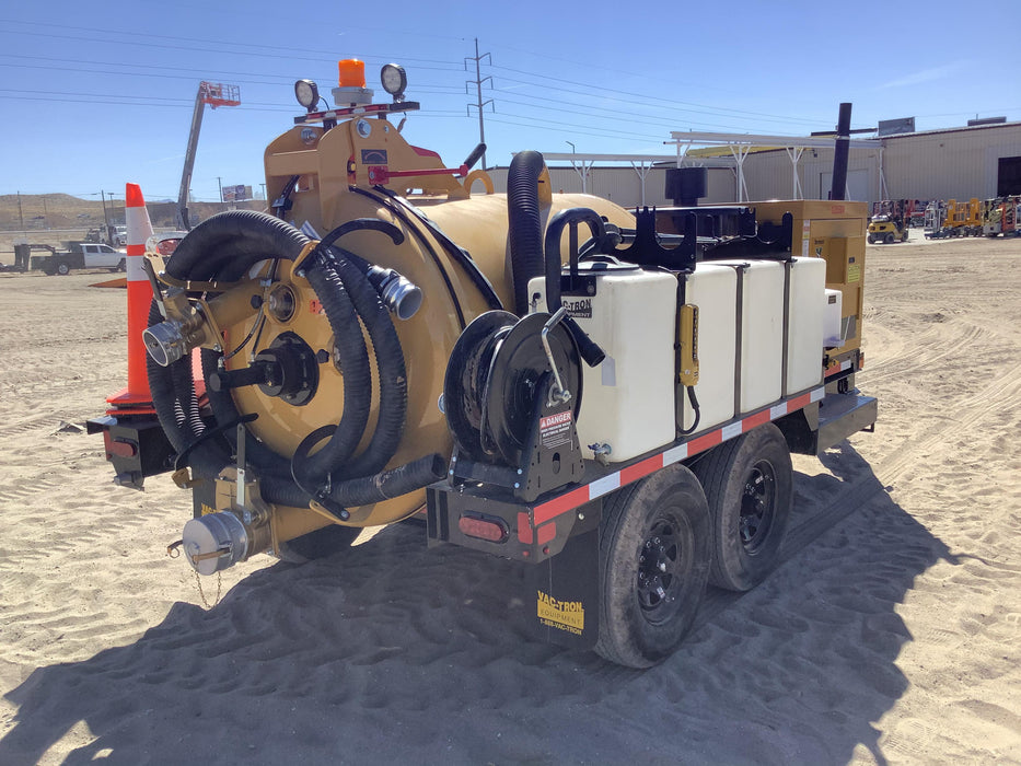 2020 Vac-Tron LP573XDT Tier 4 Kohler Diesel Engine, 500 Gallon Debris Tank w/ Hydraulic Tilt, two (2) 100 Gallon Water Tanks, Low Profile Torsion Axles (12,000 GVWR), Manual Jack Trailer