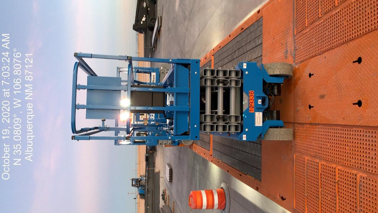 2020 Genie GS-2632 Solid NM Tires, Folding Rails with Half-Height Swing Gate, Beacon