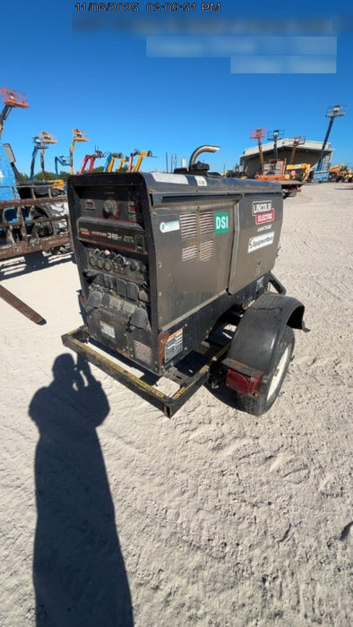 2019 Lincoln Electric Vantage 322 Welder Ready-Pak 3, Two wheel trailer, Fender and Light kit, Cable Rack