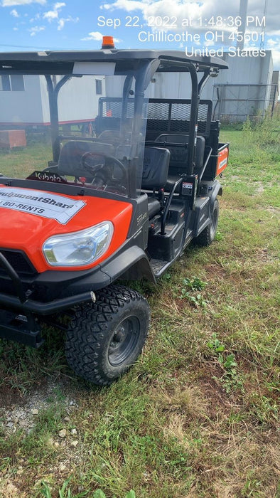 2022 Kubota RTV-X1140W-H Plastic Canopy, Windshield Acrylic Clear, LED Strobe Light, Wire Harness Kit, Back up Alarm