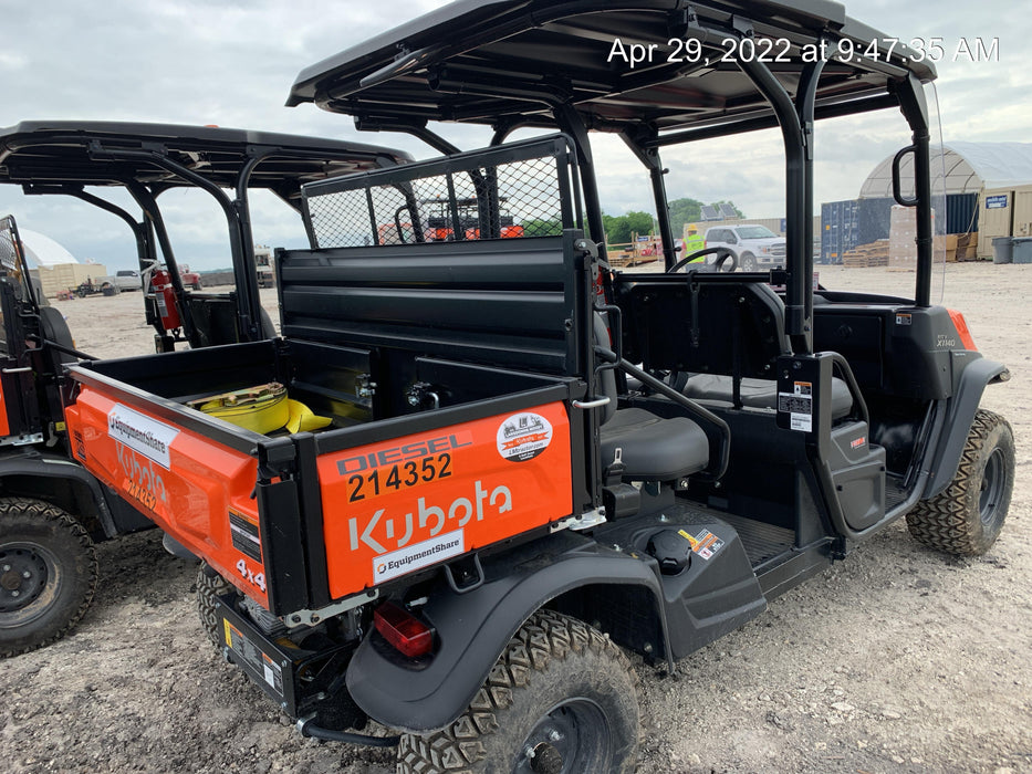 2022 Kubota RTV-X1140W-H Plastic Canopy, Windshield Acrylic Clear, LED Strobe Light, Wire Harness Kit, Back up Alarm