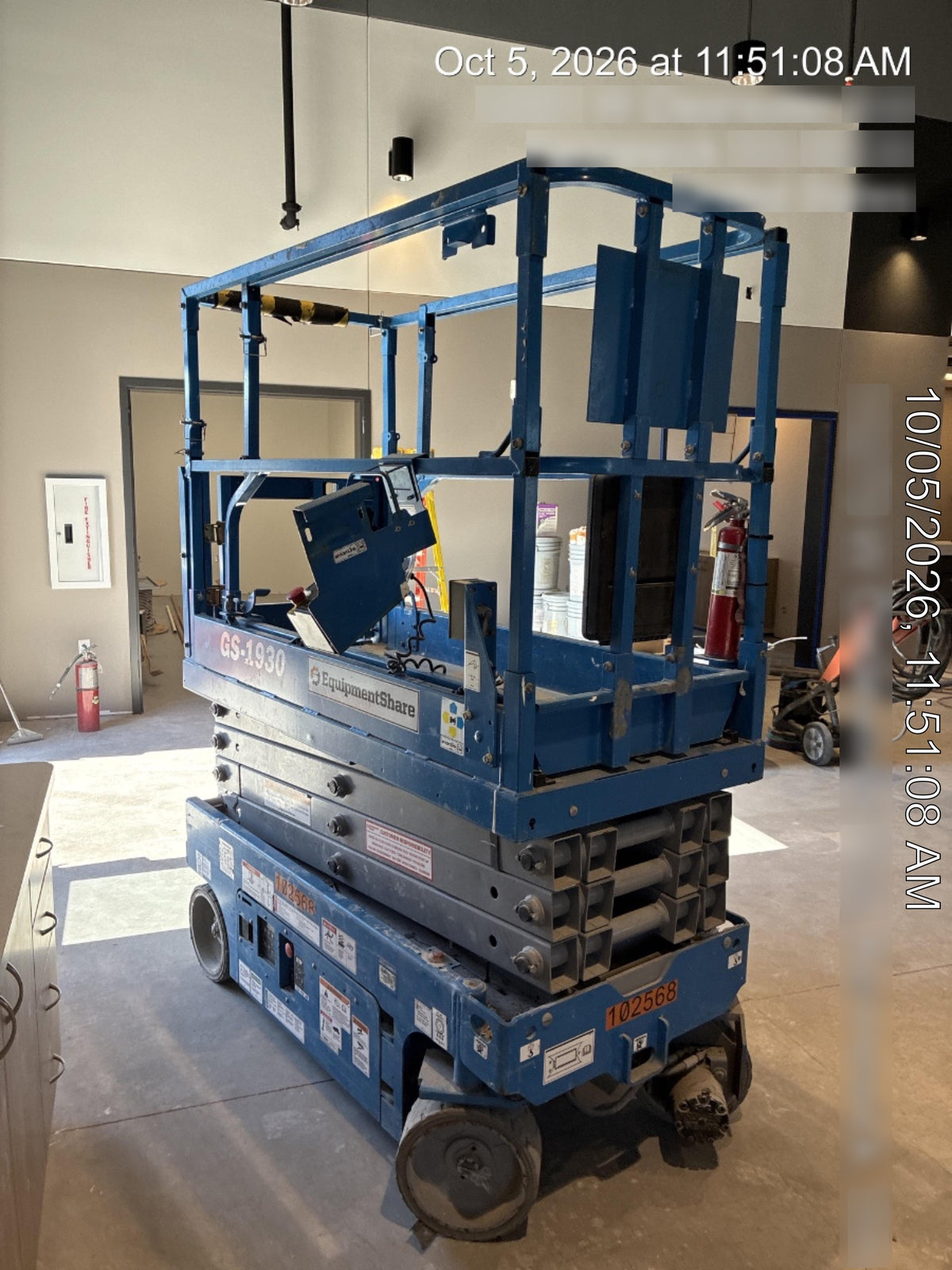 2020 Genie GS-1930 Solid Non Marking Tires, Beacon, Folding rails with half height swing gate, 800W Inverter