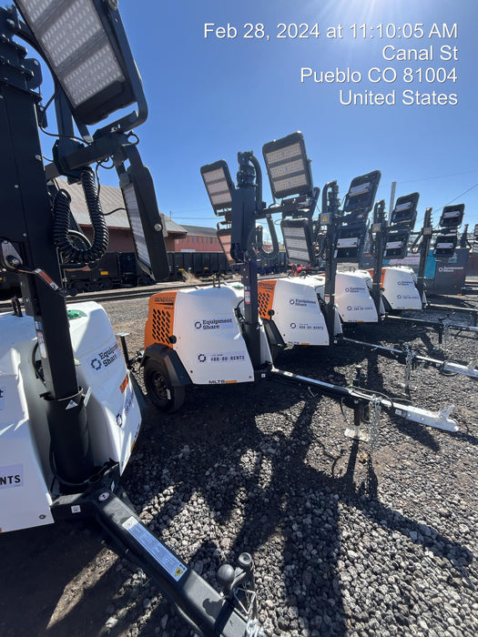 2023 Generac MLT2 Diesel, Flex Switch 120V Input, Powerzone Controller, 
(4) 320W LED Lights, 4kW Generator, 39.9 Gal Fuel Tank, 2" Ball, T3