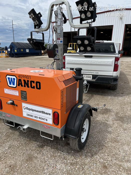 2024 Wanco WLTT-4MM4K Diesel, Deep Sea Controller, Shore Power Plug, Auto Start, (4) 350W LED Floodlights, 4kW Generator, 60 Gal Fuel Tank, 2" Ball, T3