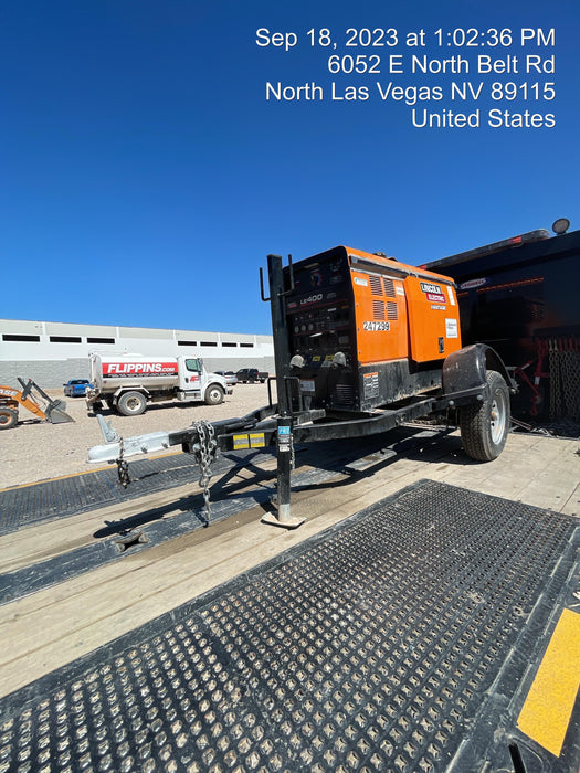 2022 Lincoln Electric LE400 Kubota V1505, Trlr, Cable Rack, Light Kit, ES Decals, T3