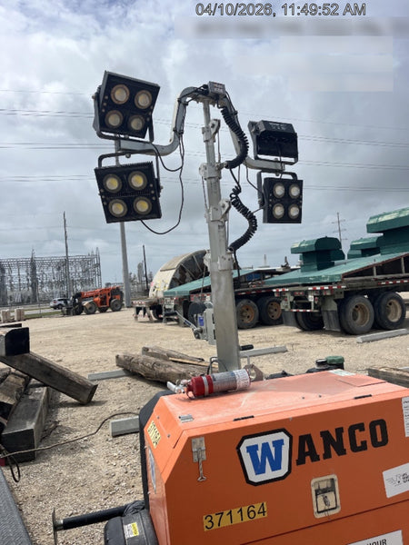 2023 Wanco WLTT-4MM4K Diesel, Deep Sea Controller, Shore Power Plug, Auto Start, (4) 350W LED Floodlights, 4kW Generator, 60 Gal Fuel Tank, 2" Ball, T3