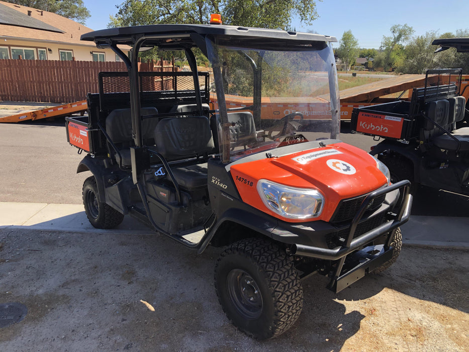 2022 Kubota RTV-X1140W-H Plastic Canopy, Windshield Acrylic Clear, LED Strobe Light, Wire Harness Kit, Back up Alarm