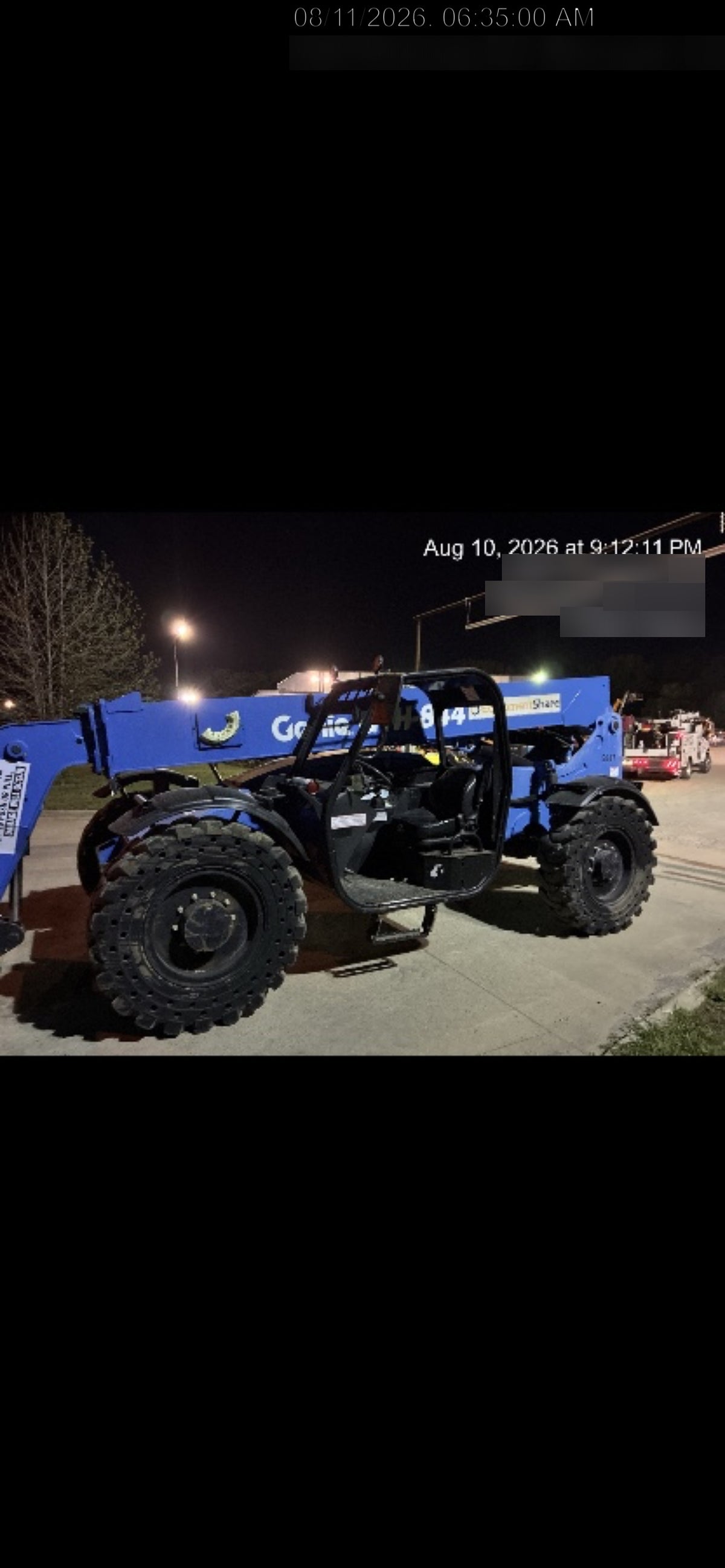 2017 Genie GTH-844 Genie GTH-844, Solid Tires, 60" carriage/forks, Open ROPS, Work Lights