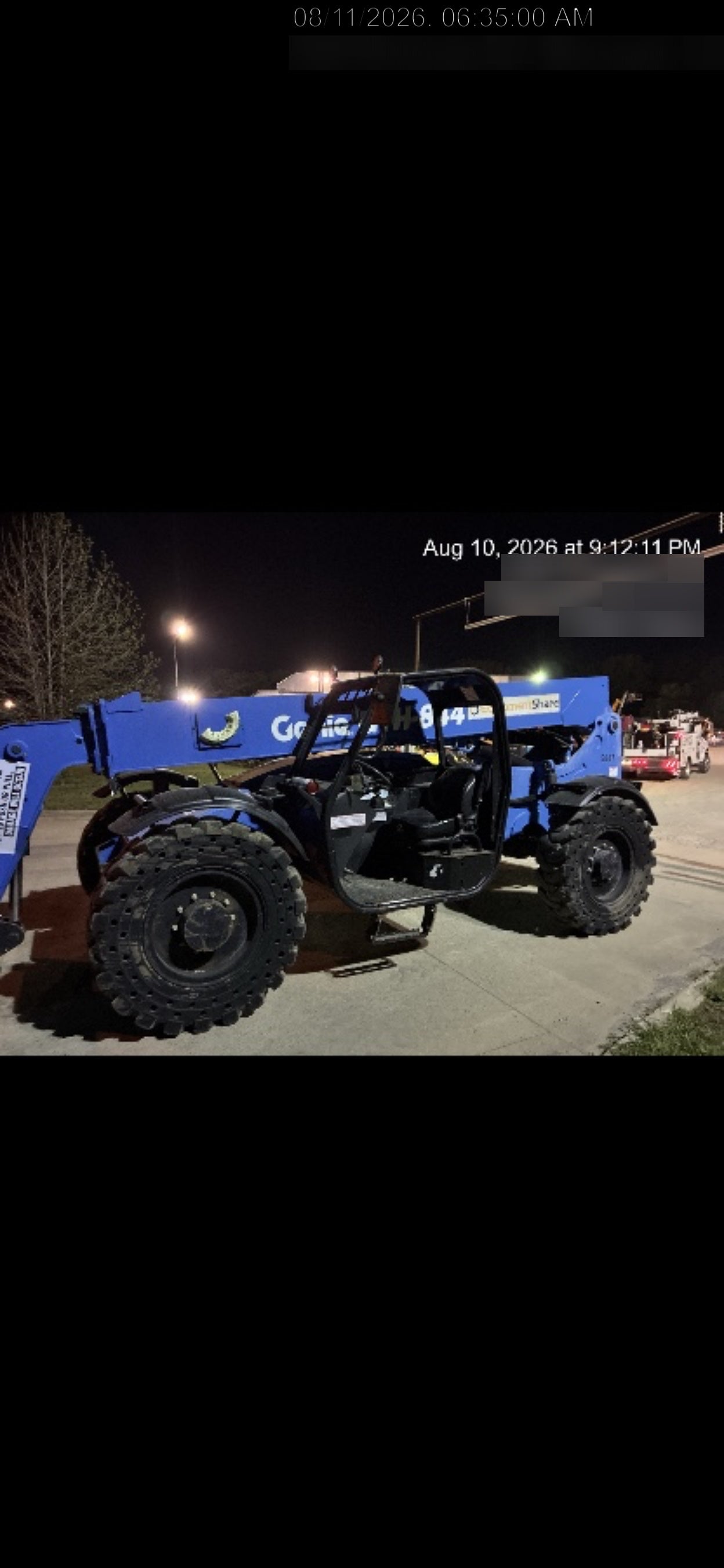 2017 Genie GTH-844 Genie GTH-844, Solid Tires, 60" carriage/forks, Open ROPS, Work Lights