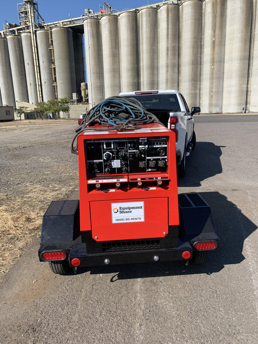 2022 Shindaiwa DGW400MDL Kubota D902 Engine, 23 HP, Dual Op Welder, Wire, Arc, Droop Stick, Tig, and CC Stick Functionality, Simulphase, 3 Phase and 1 Phase Gen Output, Single Axle NB Trlr, Slr Trckl Chrg 12V 12W, Fire Ext