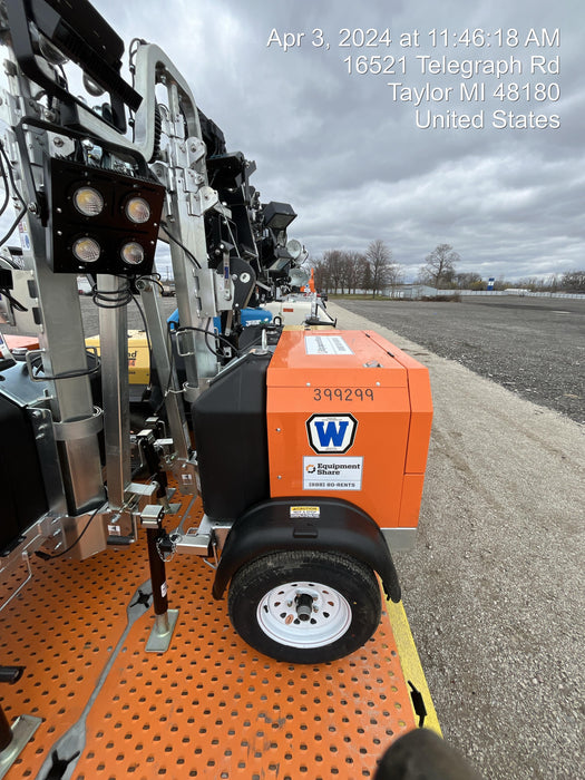 2024 Wanco WLTT-4MM4K Diesel, Deep Sea Controller, Shore Power Plug, Auto Start, (4) 350W LED Floodlights, 4kW Generator, 60 Gal Fuel Tank, 2" Ball, T3